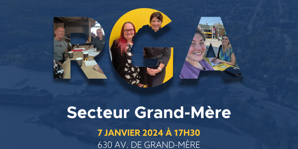 Avis de convocation à la première assemblée générale annuelle du Regroupement des gens d&rsquo;affaires – secteur Grand-Mère